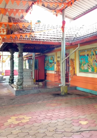 The front courtyard.